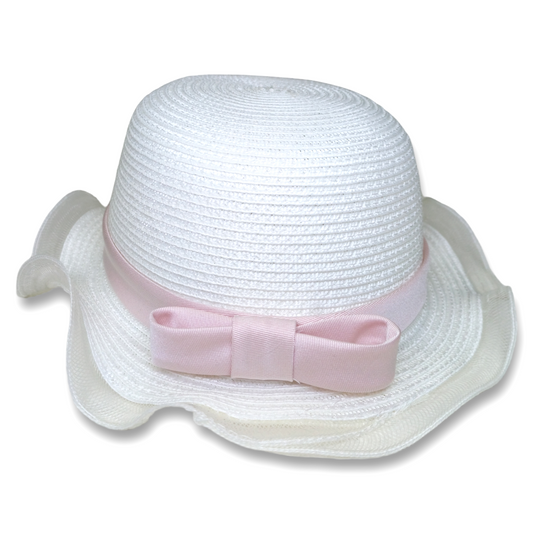 Cappello con fiocco rosa