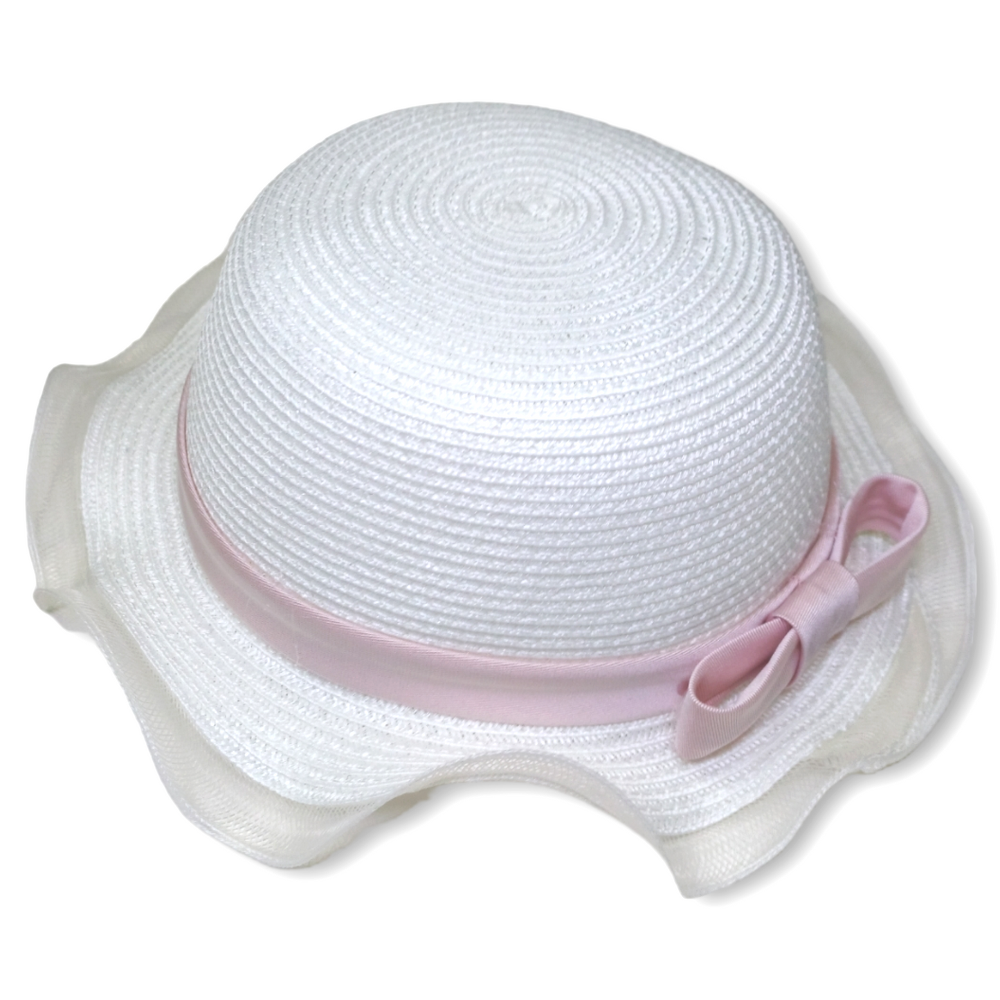 Cappello con fiocco rosa